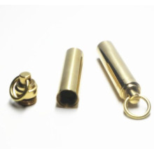 Brass Keychain Pill Container CNC Survival Match Waterproof Case